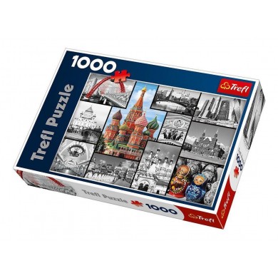 10380 Trefl Puzzles - "1000" - Moscow - collage / Trefl