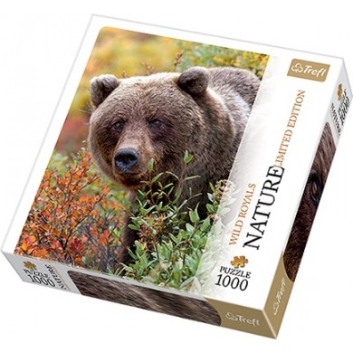 10518 Trefl Puzzles-"1000"-Nature Wild Royals-Grizzly bear, Alaska,USA