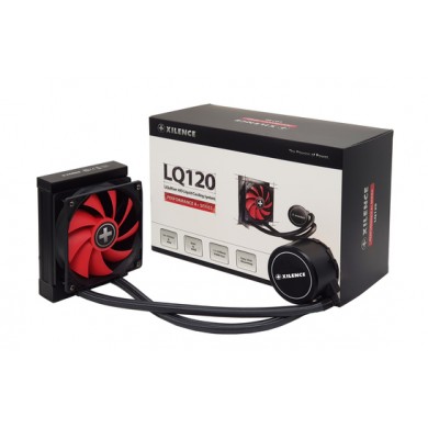 XILENCE Liquid Cooler (XC971) &rdquo;LiQuRizer 120&rdquo;, Performance A+ Socket LGA 2066/2011/1151/1150/1155/1156/1366 & TR4/AM4/FM2+/FM2/FM1/AM3+/AM3/AM2+/AM2, up to 200W, 1x TF120 fan: 120x120x25mm, PWM fans:700-1600rpm, pump: 2100&plusmn;10% RPM, 18.0-32.2 dBA, 70CFM, 3pin, Black
