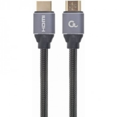 Cable HDMI 2.0 CCBP-HDMI-3M, Premium series 3 m, High speed  with Ethernet, Supports 4K UHD resolution at 60Hz, Nylon, Gold plated connectors, Copper AWG30