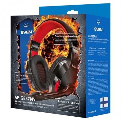 Casti SVEN AP-G857MV Black-Red