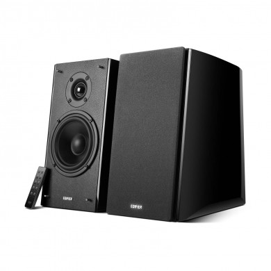 Edifier R2000DB Black, 2.0/ 120W (2x36W+2x24W) RMS, Audio In: Bluetooth, RCA x2, PC, AUX, optical, coaxial, remote control, all wooden, (5&rdquo;+1&rdquo;)
