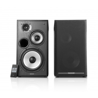 Edifier R2750DB (Bluetooth) Black, 2.0/ 136W (2x68W) RMS, Three-amping, Hi-Fi, Audio in: Bluetooth, two digital (Optical, Coaxial) & two analog (RCA), remote control, wooden, (6.5&rdquo;+4&rdquo;+3/4&rdquo;)