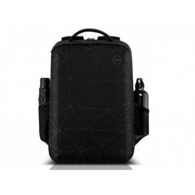 15.6'' NB Backpack - Dell Essential Backpack , Water bottle holder, water resistant, zippered front pocket, reflective elements, foam padded laptop compartment, Black reflective printing (E51520P).