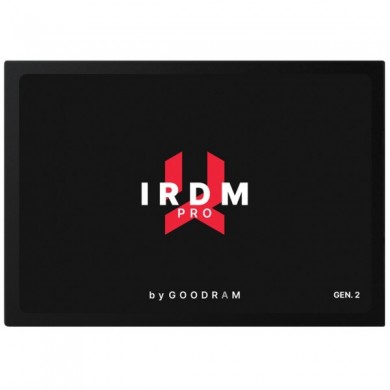 2.5" SSD 1.0TB  GOODRAM IRDM PRO GEN.2, SATAIII, Sequential Reads: 555 MB/s, Sequential Writes: 535 MB/s, Maximum Random 4k: Read: 92,000 IOPS / Write: 86,000 IOPS, Thickness- 7mm, Controller 8Channel Phison PS3112-S12, DRAM DDR3L cache, 3D NAND TLC