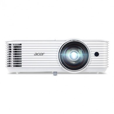 WXGA Projector  ACER S1386WH (MR.JQU11.001), DLP 3D, Short Throw, 1280x800, 3600lm, 20000/1, VGA, HDMI, Audio Line-out, Speakers 16W, 3.1kg, EURO EMEA, White