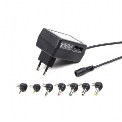 Universal AC-DC Adapter  Gembird EG-MC-008 Universal AC-DC adapter, 3-4.5-5-7.5-9-12 W, Black
