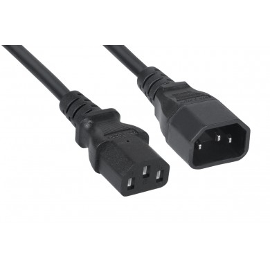 Power Extension cable PC-189-VDE (C13 to C14) 1,8 m, for UPS, VDE approved
