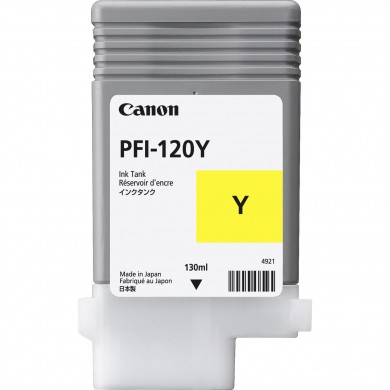 Ink Cartridge Canon PFI-120 Yellow EMEA , 130ml for Canon imagePROGRAF TM-200, TM-205, TM-300, TM-305