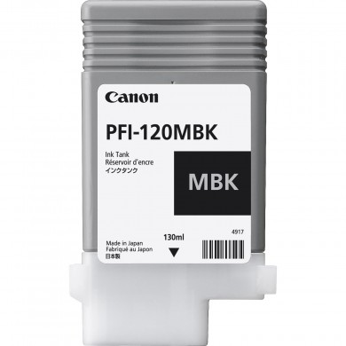 Ink Cartridge Canon PFI-120 Black EMEA , 130ml for Canon imagePROGRAF TM-200, TM-205, TM-300, TM-305