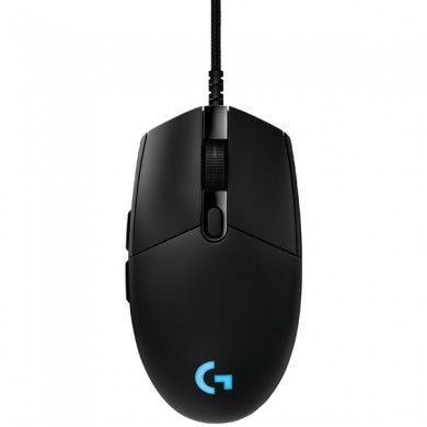 Logitech G Pro Hero Gaming Mouse, High-speed, HERO 16K Gaming Sensor, Mechanical Button Tensioning System,  6 Programmable buttons, 100-16000 dpi, LIGHTSYNC RGB, Onboard memory: 5 profiles