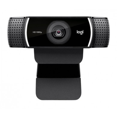 Logitech Webcam C922 Pro Stream - 1080p/30 fps - 720p/60 fps, Autofocus, FULL STEREOPHONICS