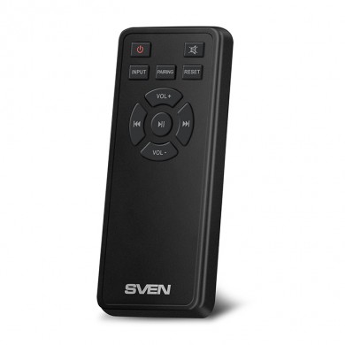 SVEN MC-30 Black,  2.0 / 2x100W RMS, D-CLASS AMPLIFIER WITH DSP, remote control, dimensions 225x255x355 mm, black, wooden.