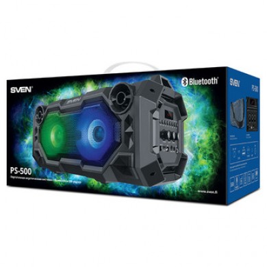 Boxa portabila SVEN PS-500 Black / 36W / Bluetooth / FM tuner / USB / microSD
