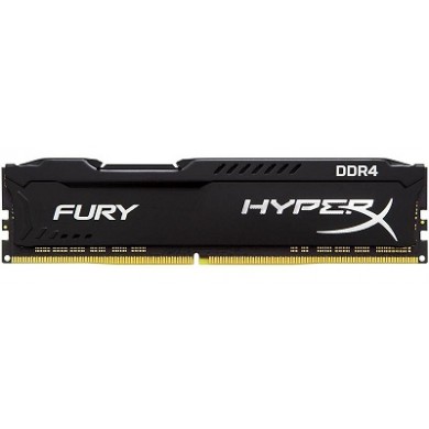 32GB DDR4-2666  Kingston HyperX® FURY DDR4, PC21300, CL16, 1.2V,  Auto-overclocking, Asymmetric BLACK heat spreader, Intel XMP Ready (Extreme Memory Profiles)