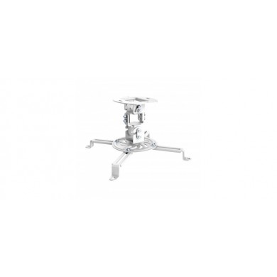 PureMounts PM-SPIDER-10W Suspension Bracket for Projector, Ceiling to Projector 150mm, tilt:+/- 15°, swivel:15°, rotade: 360°, max 13.5kg, White