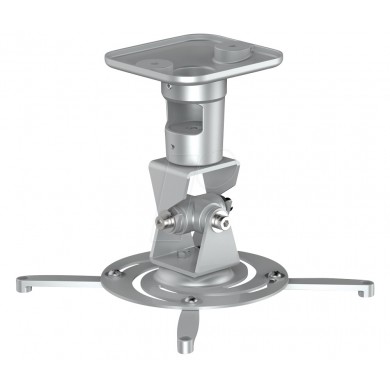 PureMounts PM-SPIDER-PLUS-S Suspension Bracket for Projector, Ceiling to Projector 225mm, tilt: +/- 180°, swivel:180°, rotade: 360°, max 15kg, Silver
