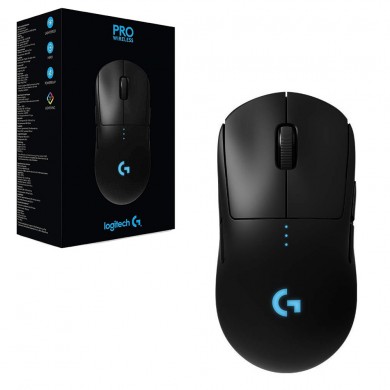 Logitech Gaming Mouse G Pro Lightspeed Wireless,High-speed, Hero 16K Gaming Sensor, Mechanical Button, 100-16000 dpi, LIGHTSYNC RGB, POWERPLAY compatible, 1 ms
