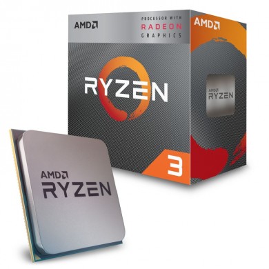 AMD Ryzen™ 3 PRO 3200G, Socket AM4, 3.6-4.0GHz (4C/4T), 2MB L2+ 4MB L3 Cache, Integrated Radeon Vega 8 Graphics, 12nm 65W, tray