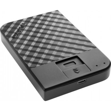 2.5&rdquo; External HDD 2.0TB (USB3.1/USB-C)  Verbatim &rdquo;Fingerprint Secure&rdquo;, Black, 256-bit AES hardware security encryption with fingerprint, Enclosure material: Plastic and Aluminium