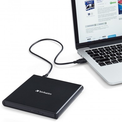 External Slimline CD/DVD Writer VERBATIM External Slimline CD/DVD Writer VERBATIM