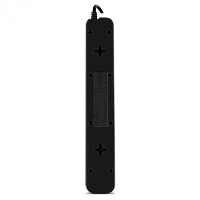 Surge Protector SVEN SF-05LU, 5 Sockets + 2 USB (2,4 A) , 5.0m, Black, color box