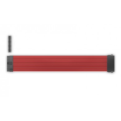 DEEPCOOL &rdquo;EC300-24P-RD&rdquo;, RED, Extension cable 24 (20+4)-pin ATX, 18AWG fiber wire and a high-quality terminal, wire length 300mm