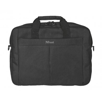 Trust NB bag 16&rdquo; Primo Carry, large main compartment (385 x 315 mm) to fit most laptops with screens up to 16&rdquo;, Zippered front compartment for charger, smartphone, wallet etc, Black