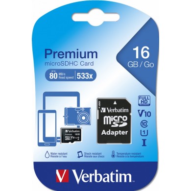 Card de memorie Verbatim Premium microSD 16GB