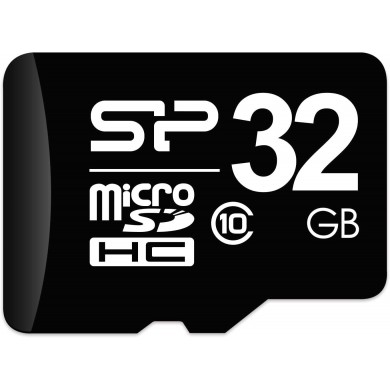 32GB microSD Class10 A1 UHS-I + SD adapter  Silicon Power microSDHC, 333x, Up to: 40MB/s
