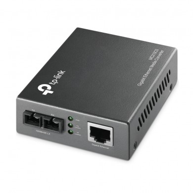 TP-LINK MC210CS, Gigabit Single-Mode Media Converter, 1 x Lan Gigabit port, 1 x 1000M SC/UPC port, Extends fiber distance up to 15km, Wave Length 1310nm, External Power Adapter