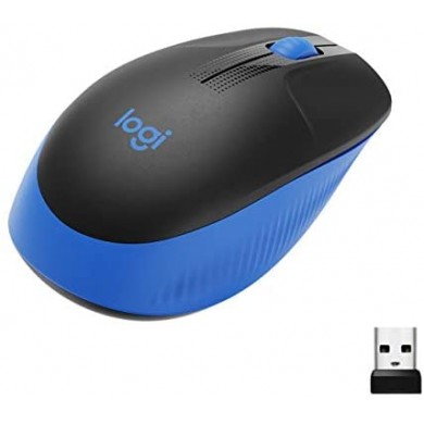 Logitech Wireless Mouse M190 Full-size - BLUE - 2.4GHZ - EMEA - M190