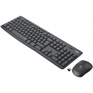 Logitech Wireless Combo MK295 Silent, Multimedia Keyboard & Mouse, Graphite, RUS, USB, Retail