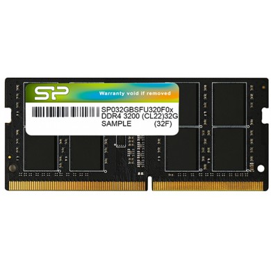 16GB DDR4-2666 SODIMM  Silicon Power, PC21300, CL19, 2Gx8, Single Rank, 1.2V
