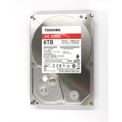 3.5" HDD 6.0TB  Toshiba HDWD240UZSVA  P300,  Desktop™, 5400rpm, 128MB, NCQ, SATAIII