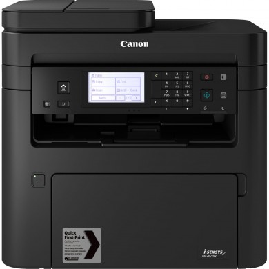 MFD Canon i-Sensys MF267DW, Mono Printer/Copier/Color Scanner/Fax, ADF(35-sheet),Duplex,Net,WiFi, A4, 28ppm, 512Mb, 1200x1200dpi, 60-163г/м2, Scan 9600x9600dpi-24 bit, 250sheet tray,B&W Touch Screen,Max.15k ppm,Cartr 051/51H (1700/4100 p)