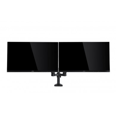 Arm for 2 monitors 13&rdquo;-31.5&rdquo; -  AOC AD110D0 Black, Desk Clamp/Grommet, Aluminum structure, Gas spring, Height adjustment, Max.Load: 2-9kg, Tilt: '-90&deg;~+85&deg;, Swivel:180&deg;, Rotation:360&deg;, Hidden cable management, VESA 75/100