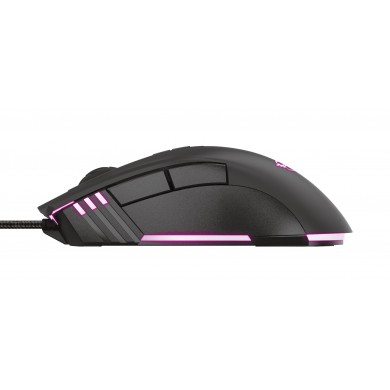 Trust GXT 121 Zeebo,1200 - 3200 dpi, adjustable LED lighting, 7 Programmable button, 1,8 m USB, Black