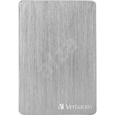 2.5&rdquo; External HDD 1.0TB (USB3.2)  Verbatim Store 'n' Go ALU Slim, Silver, Aluminium, Sleek, Slim, Nero Backup Software, Green Button Energy Saving Software