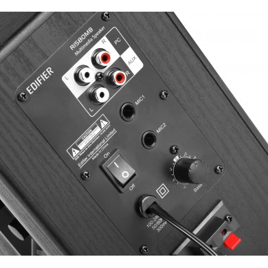 Edifier R1580MB Black, 2.0/ 42W (2x21W) RMS, Bluetooth v4.0, AUX, RCA, remote control, wooden, (4&rdquo;+1/2&rdquo;)