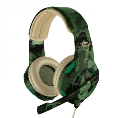 Trust Gaming GXT 310C Radius Headset - Jungle Camo,  Comfortable over-ear gaming headset with adjustable mic and powerful sound