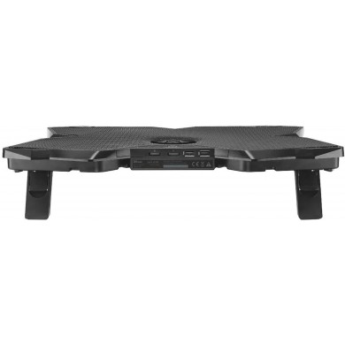 Trust Gaming GXT 278 Yozu, 17.4&rdquo; Gaming laptop cooling stand with 4 speed-adjustable, illuminated fans and robust housing, Black
