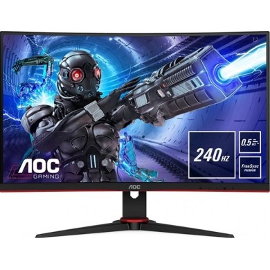 27.0&rdquo; Gaming Monitor AOC  C27G2ZU/BK / 0.5ms / Curved / 240Hz / Black/Red