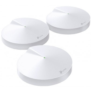 TP-LINK Deco M5 (3-pack)  AC1300 Mesh Wi-Fi System, 2 LAN/WAN Gigabit Port, 867Mbps on 5GHz + 400Mbps on 2.4GHz, 802.11ac/b/g/n, Wi-Fi Dead-Zone Killer, Seamless Roaming with One Wi-Fi Name, Antivirus, Parental Controls