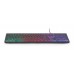 Gembird KB-UML-01 "Rainbow" backlight multimedia keyboard, black, US layout