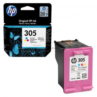 HP 305 (3YM60AE) Tri-color Original Ink for HP DeskJet 2710, HP DeskJet 2720 ,HP DeskJet 2721, HP DeskJet 2722, HP DeskJet 2723, HP DeskJet 2724, HP DeskJet Plus 4110,HP DeskJet Plus 4120, 100 p.