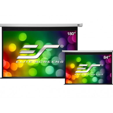 Elite Screens 106"(16:10) 228x143cm Spectrum Series Electric Screen with IR/Low Voltage 3-way wall box, White