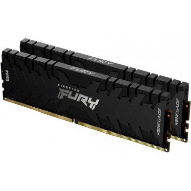 16GB (Kit of 2*8GB) DDR4-2666  Kingston FURY® Renegade DDR4, PC21300, CL13, 1.35V, Asymmetric BLACK Large heat spreader, Intel XMP Ready  (Extreme Memory Profiles)