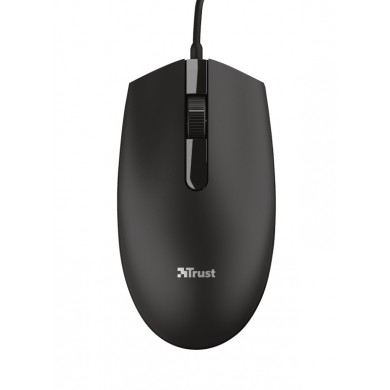 Trust Basi Wired Optical Mouse, 1200 dpi, 3 button, USB, 1.6 m, Black