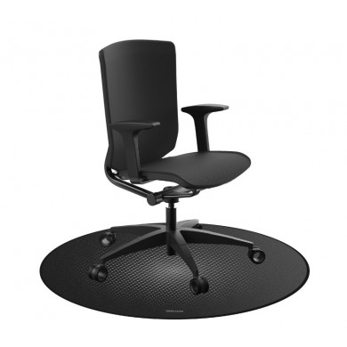 Covor rotund de podea Trust Mika Round Floor Mat / 117cm / Black Covor rotund de podea Trust Mika Round Floor Mat / 117cm / Black